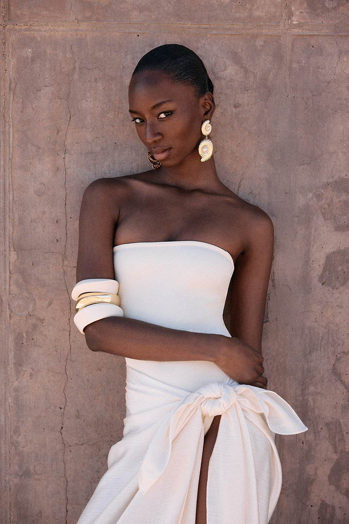 Shell Drop Earring (Gold)