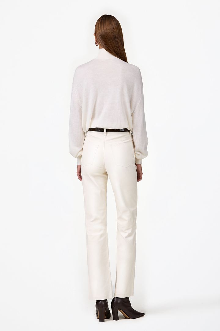 The Perfect Leather Pant (Cream)