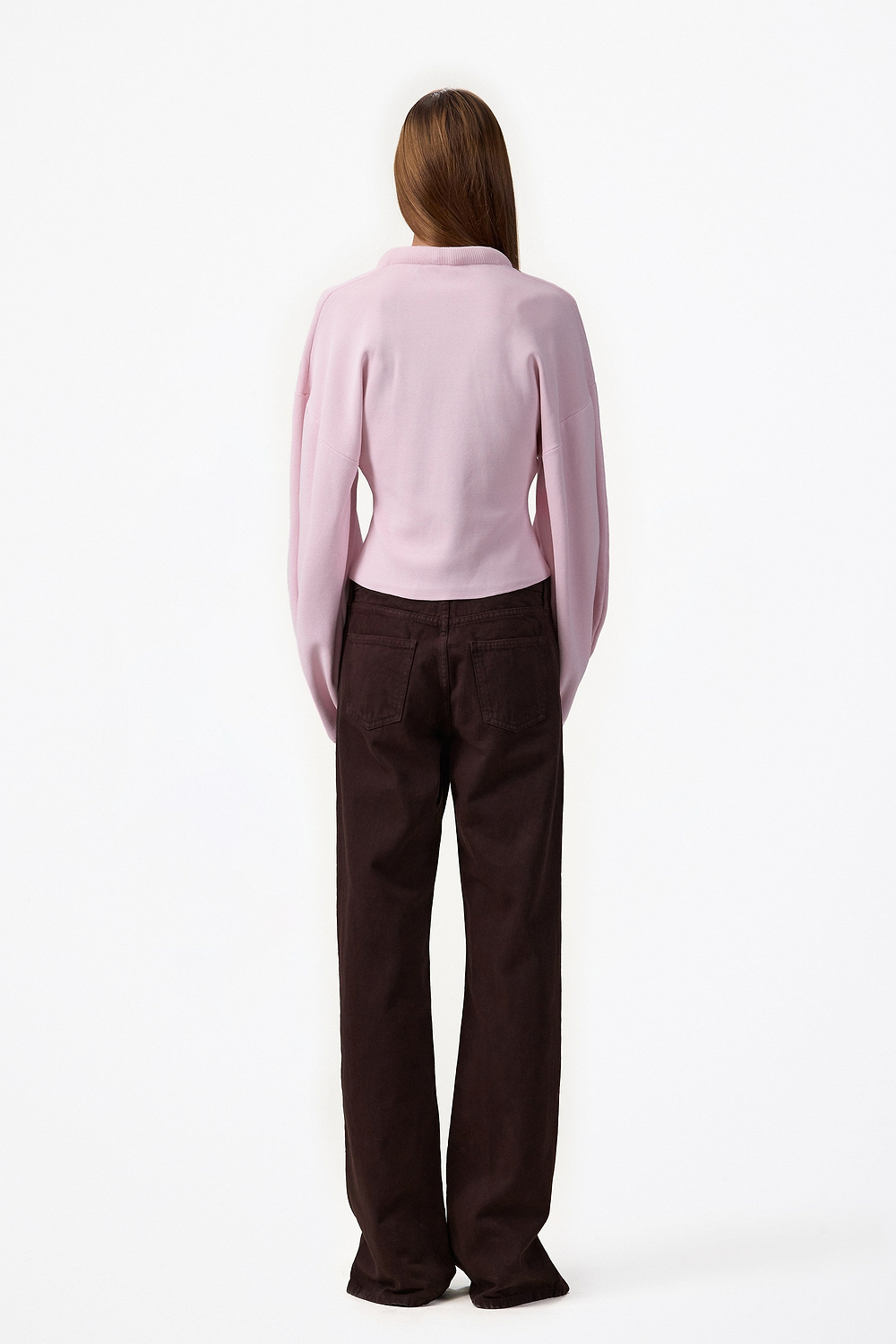 Knit Barrel Sweater (Dusty Pink)