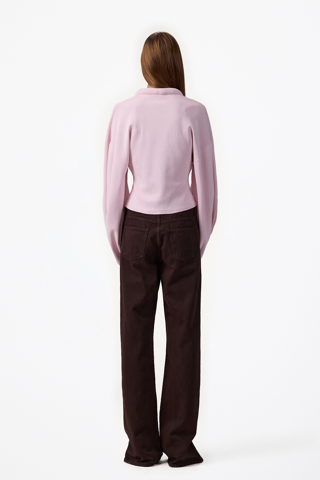 Knit Barrel Sweater (Dusty Pink)