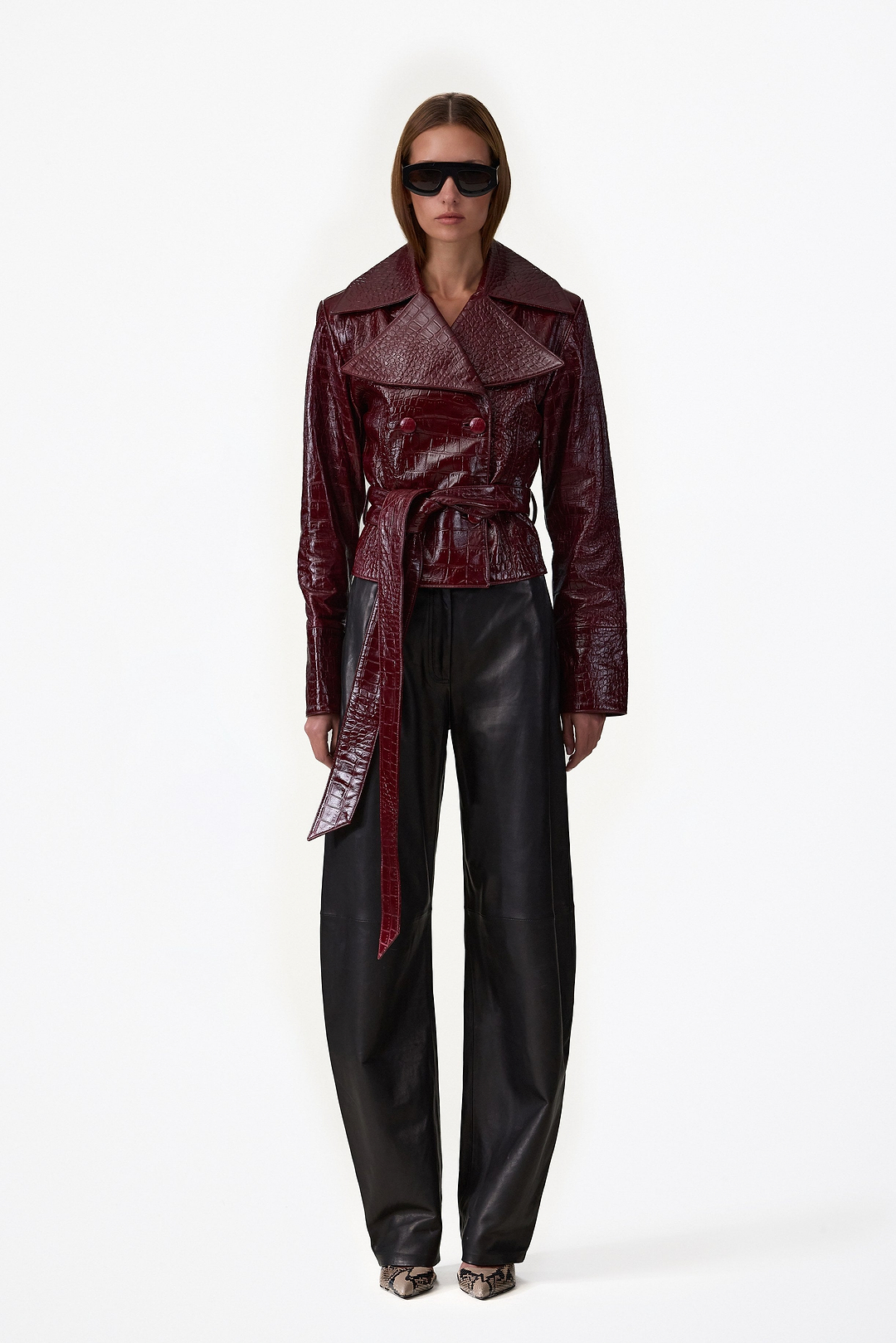 Cropped Trench (Oxblood)