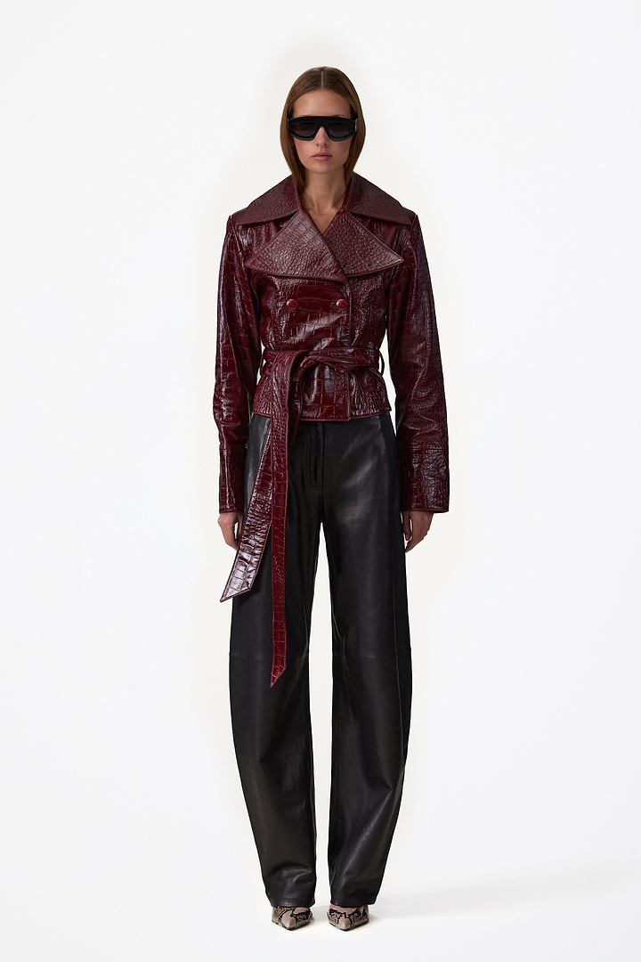 Cropped Trench (Oxblood)