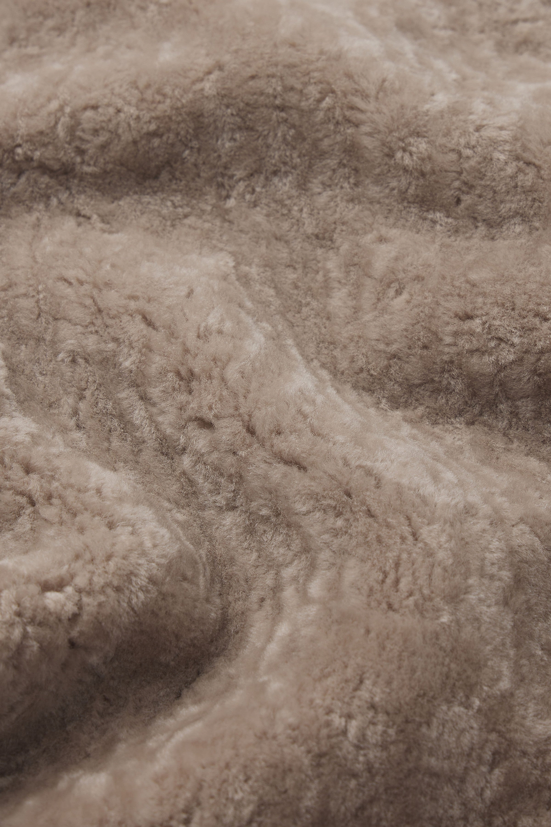 Shearling Long Coat (Greige)