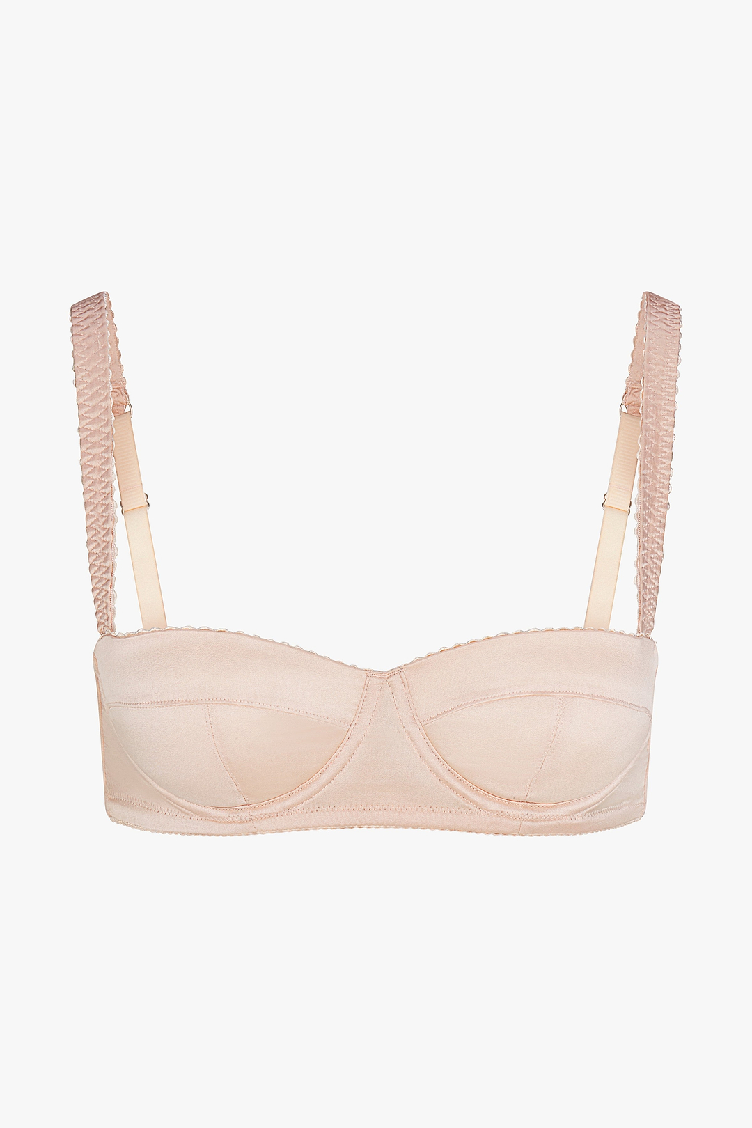 Silk Balconette Bra Top (Rose Clay)