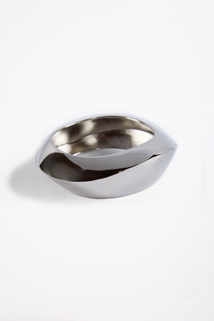 Wave Bangle (Silver)