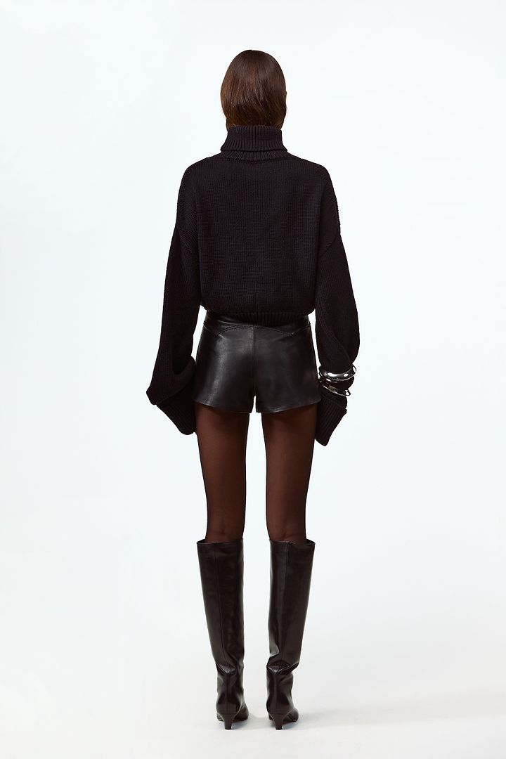 The Leather Hot Short (Black)