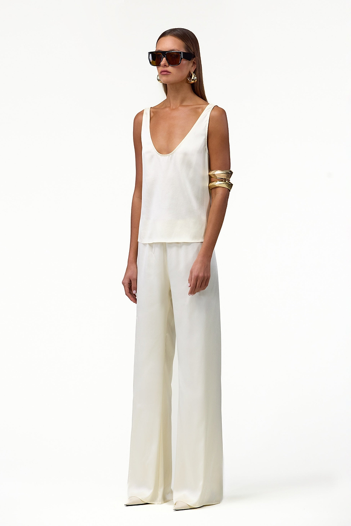 Silk Pant (Cream)