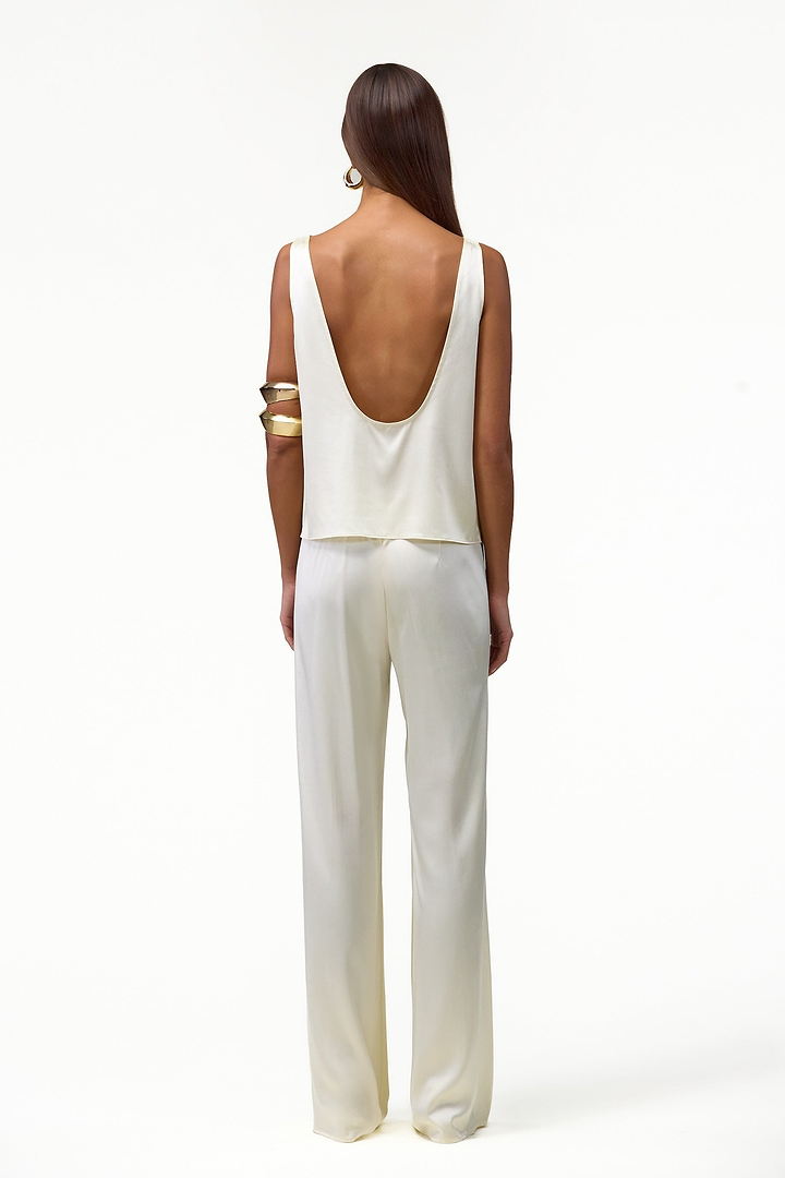 Silk Pant (Cream)