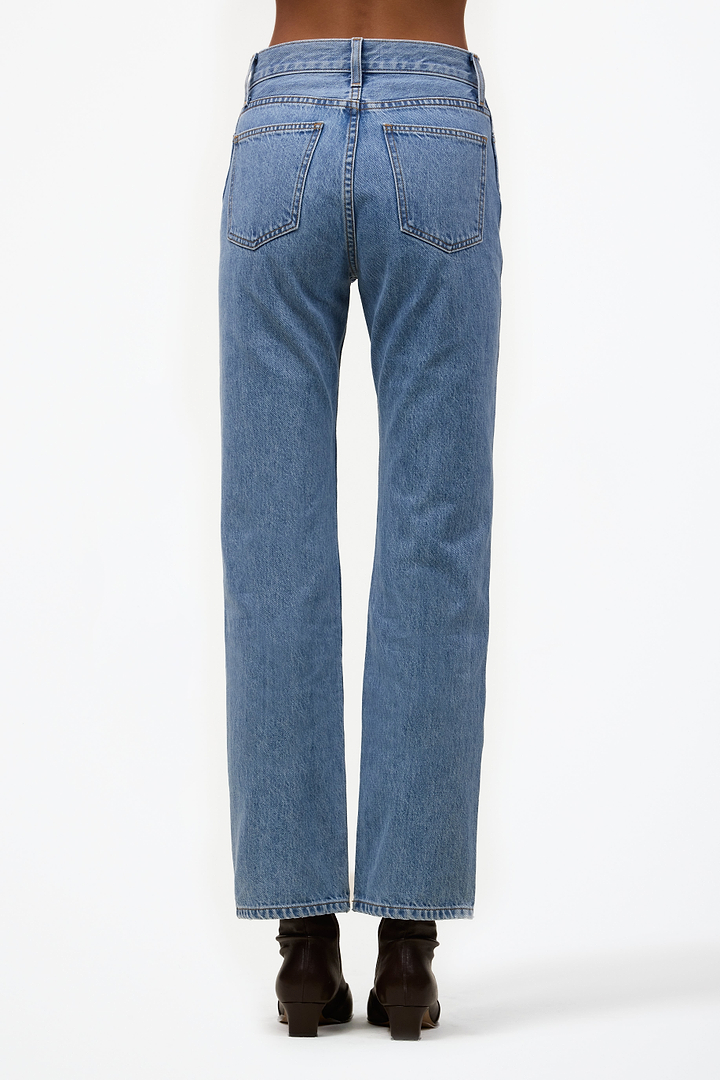 The Straight Ankle Jean (Classic Blue)