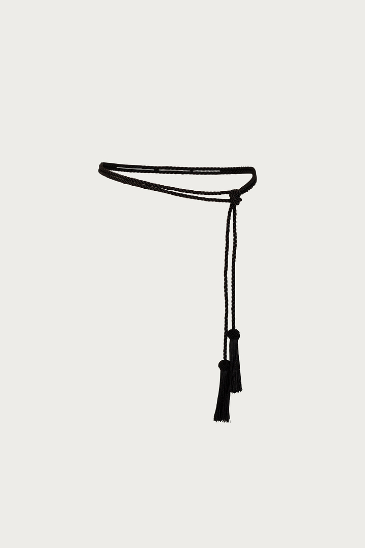 Tassel Rope Belt (Black)
