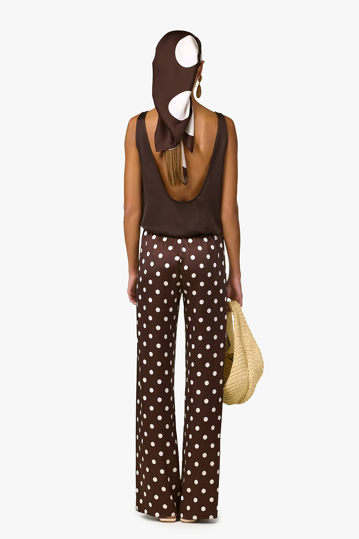 Silk Tank (Chocolate Brown)