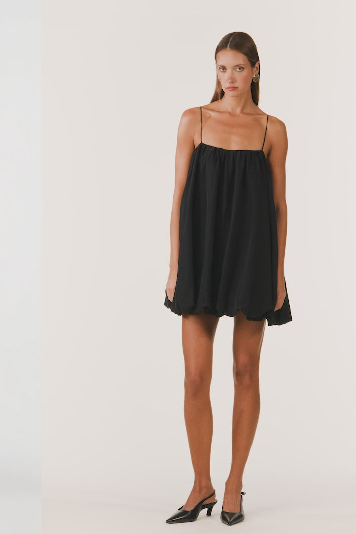 Bubble Mini Dress (Black)