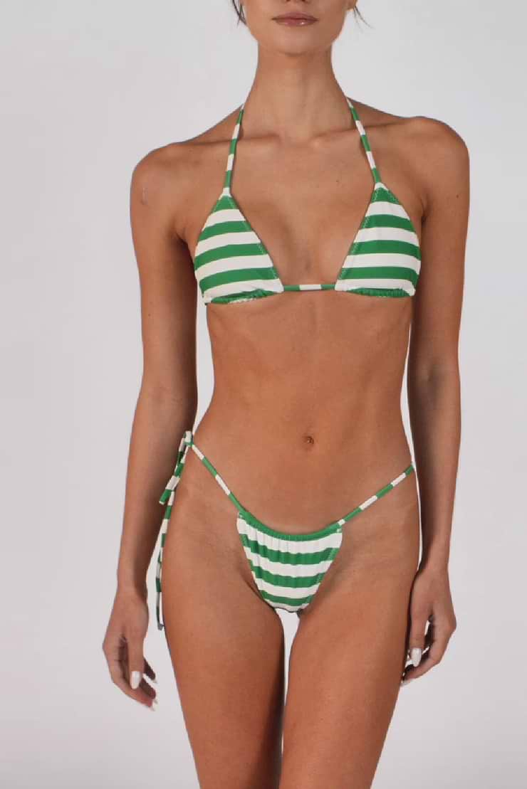 String Bottom (Green Stripe)
