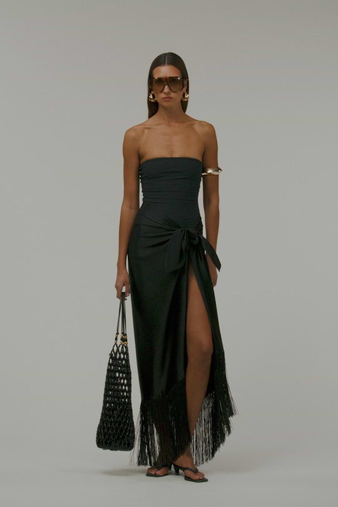 Fringe Sarong (Black)