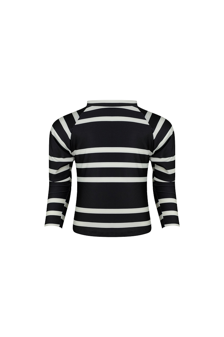 unisex rashguard (black cream stripe)
