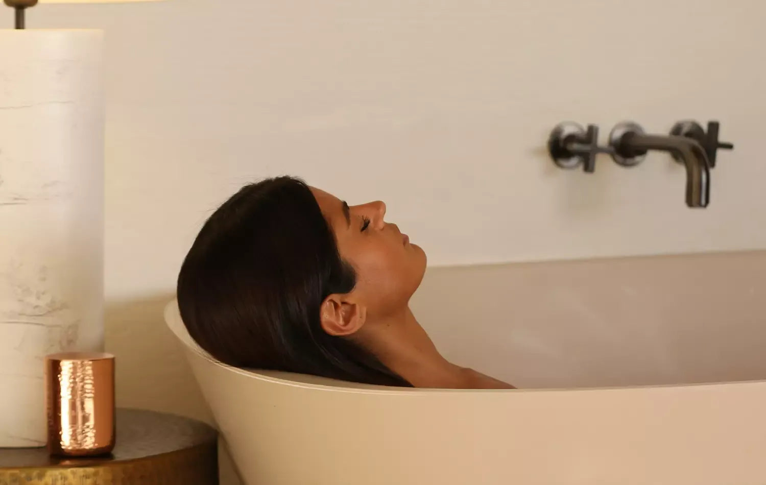 LYMA manifesting bathtub sypplement jar lady relaxing