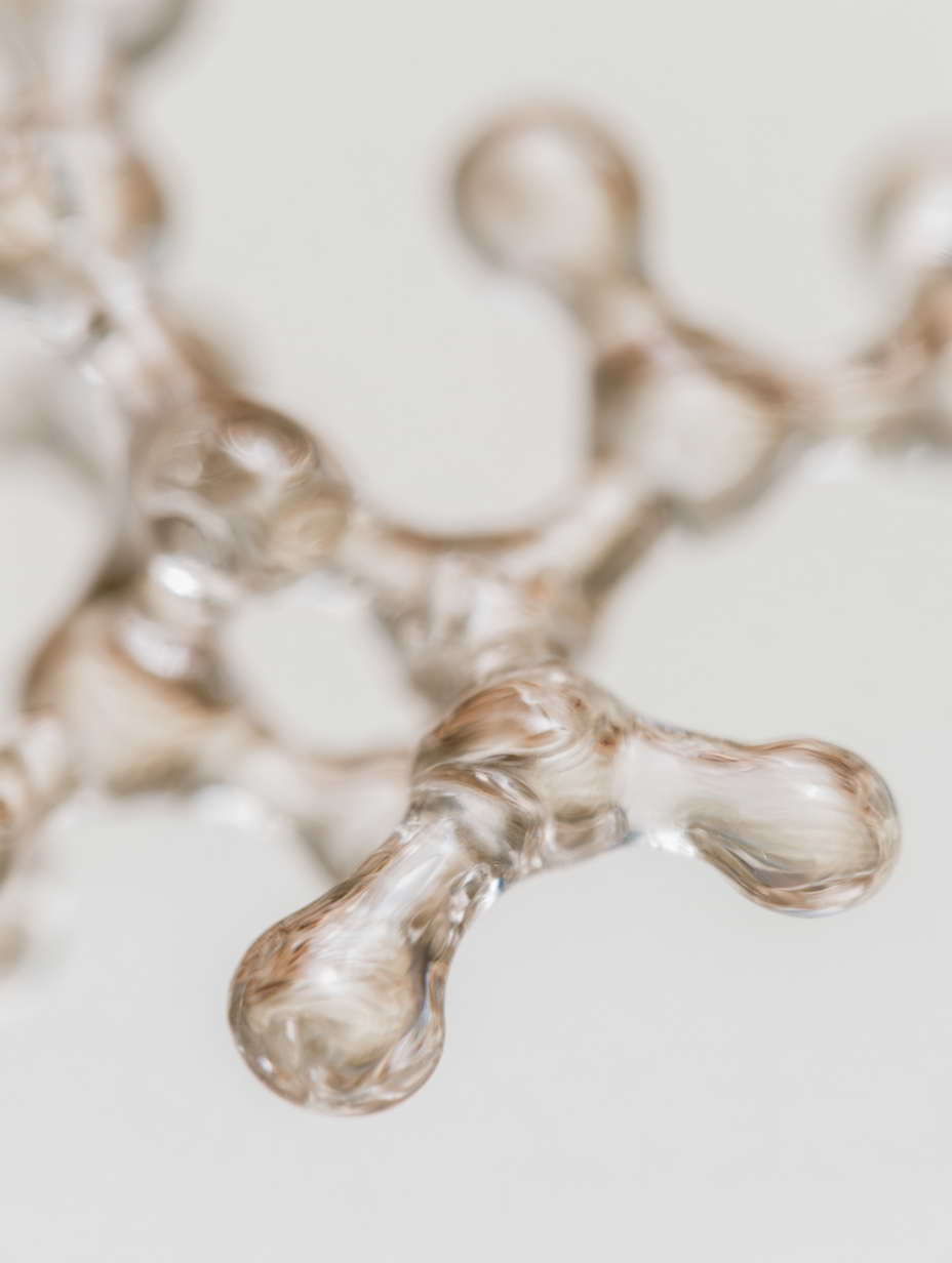 nicklyma a cluster of 3 floating hyaluronic acid molecules on 2 nicklyma a cluster of 3 floating hyaluronic acid molecules on 2