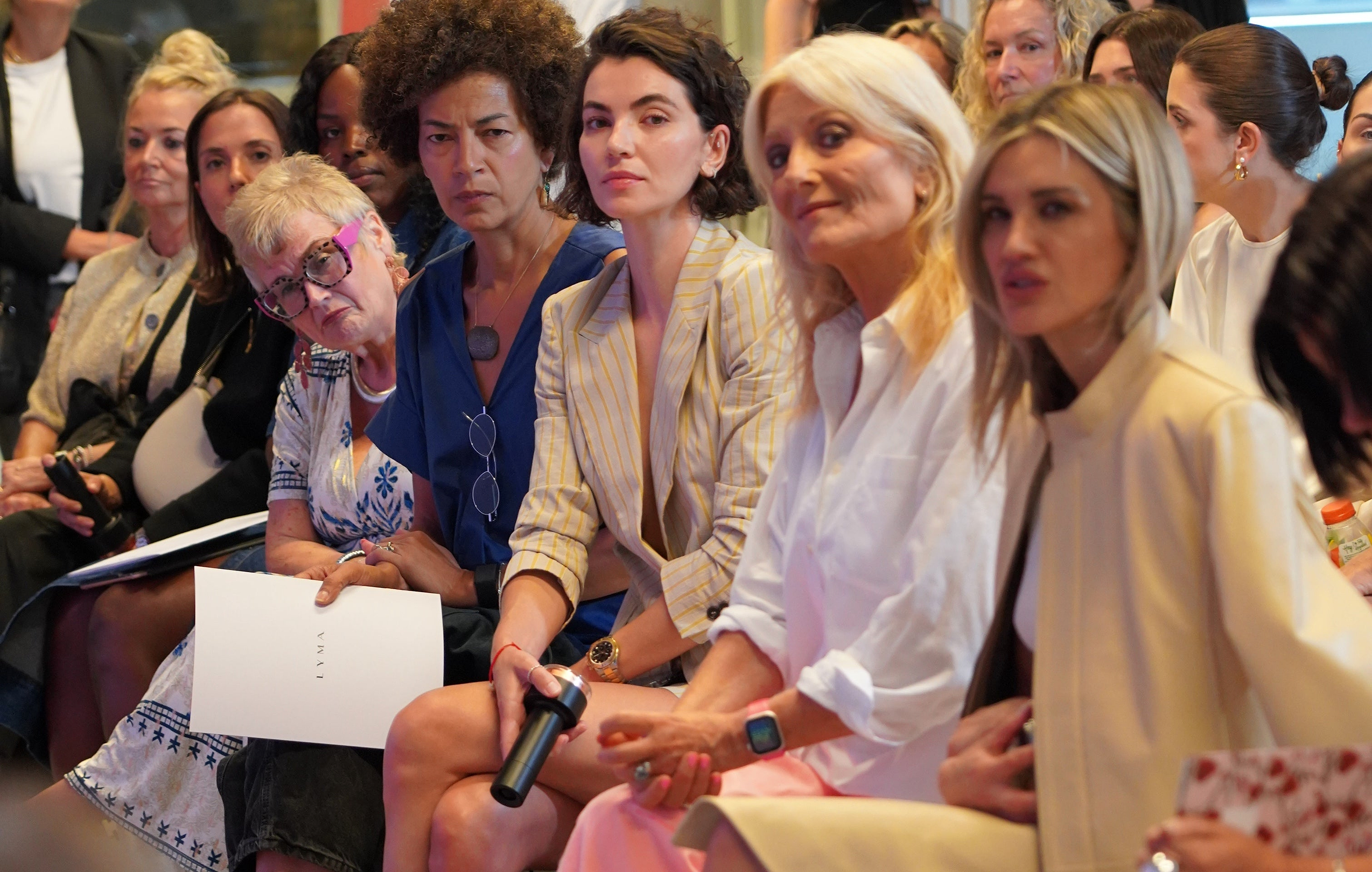 Celebrities and experts attending LYMA lecture on laser technology research