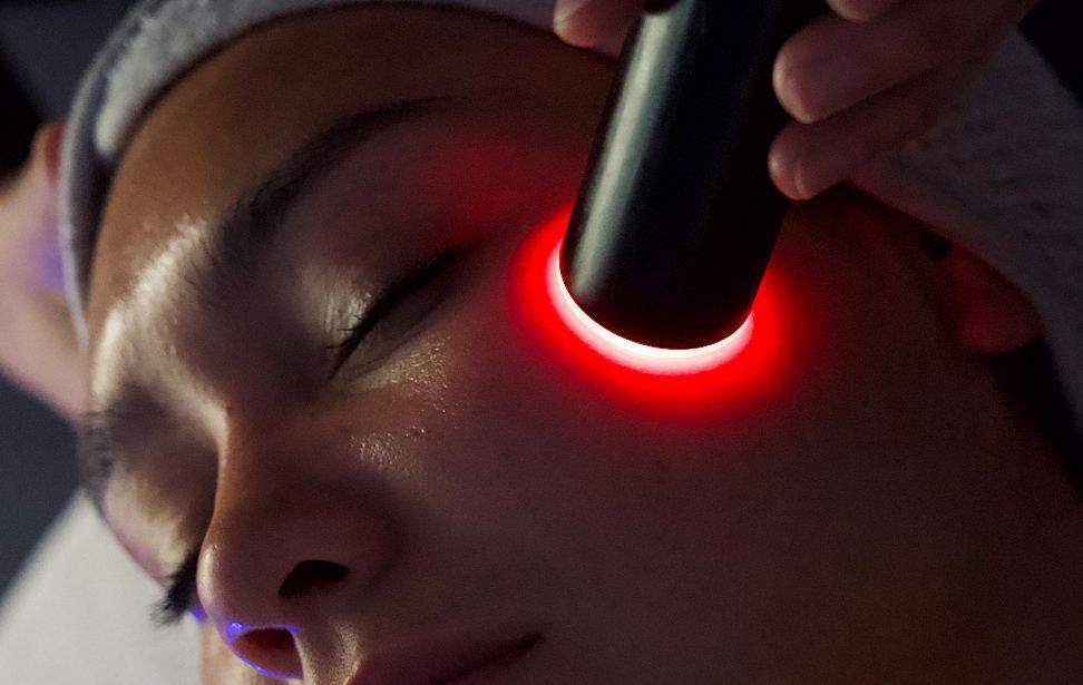 LYMA Laser close-up on face