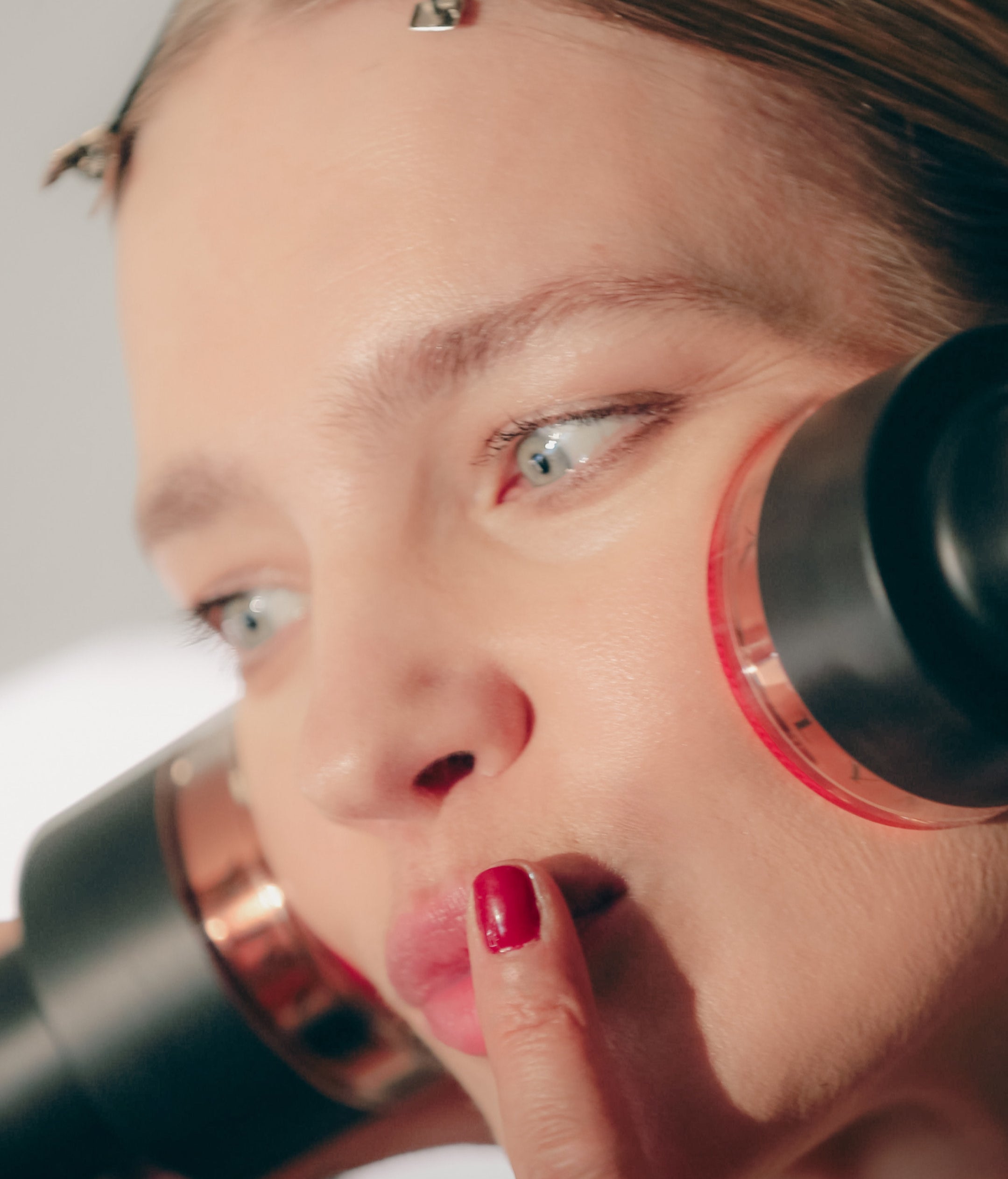 LYMA Laser Pro duo setup backstage at Stella McCartney show