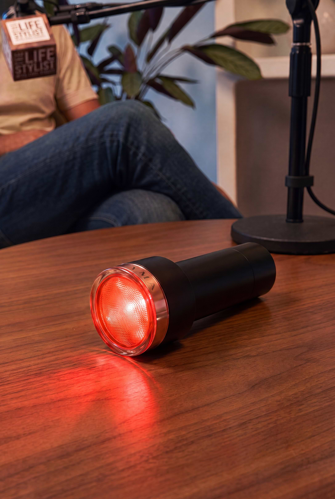 Cold LYMA Laser PRO on table podcast