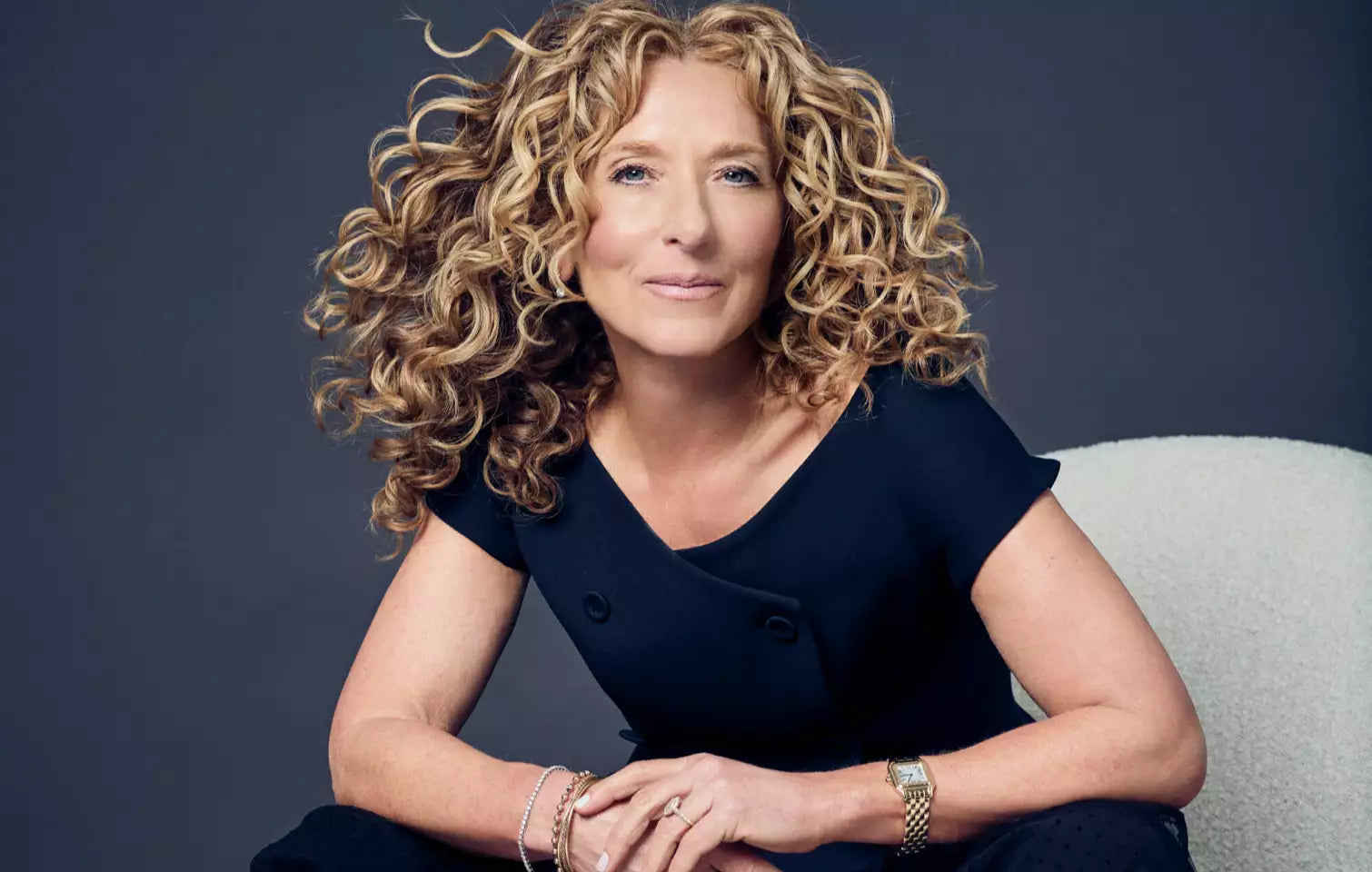 Kelly Hoppen portrait with natural beauty and confidence