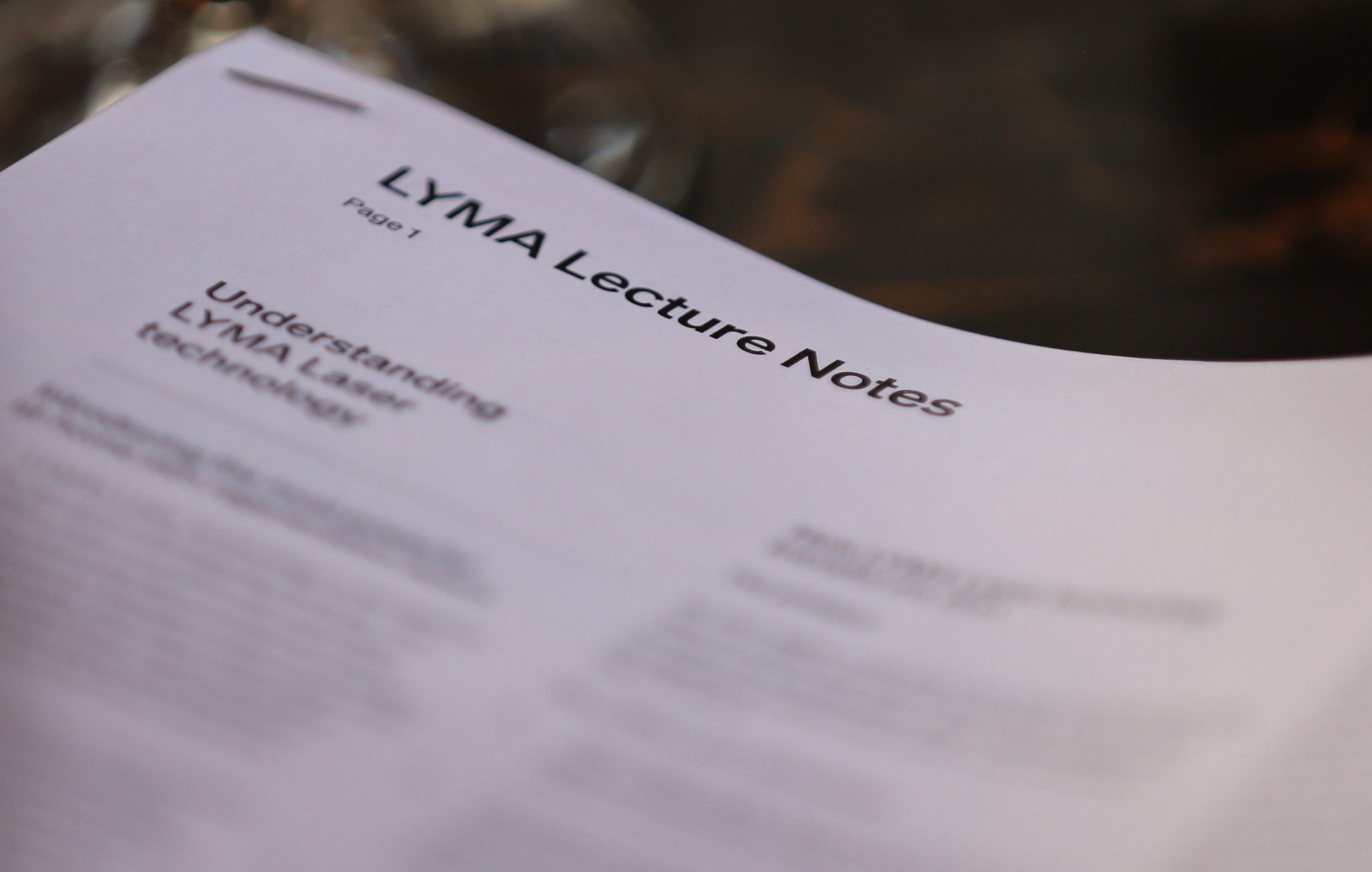 LYMA Lecture Series showcasing cold laser technology