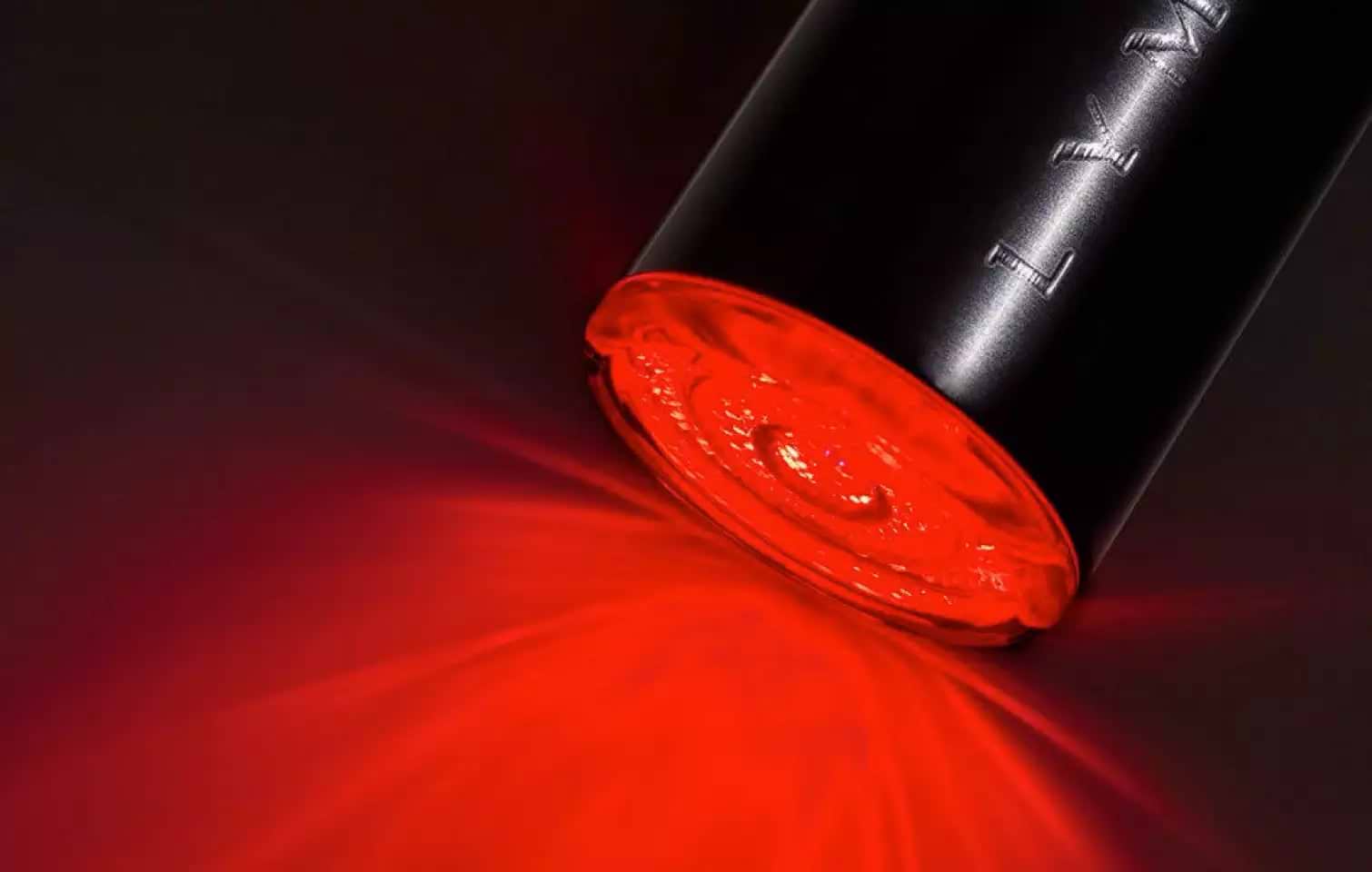 Close-up of LYMA red laser device for skin rejuvenation and wrinkle treatment