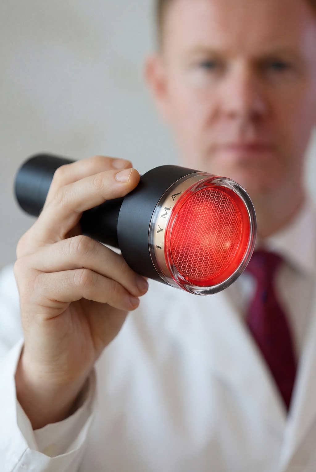 graeme glass holding the laser pro