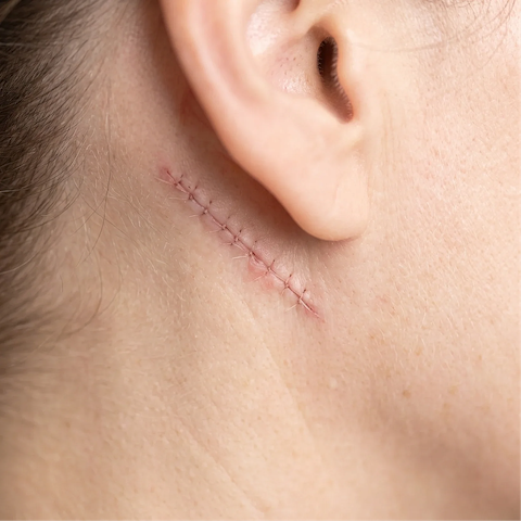 Facelift and neck lift