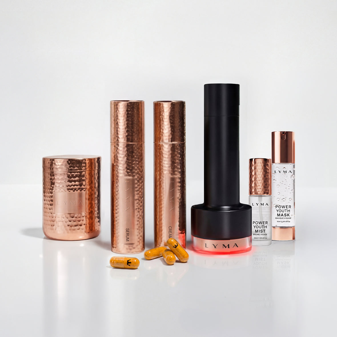 LYMA PRO Youth System - Tighter jawline. Fewer wrinkles. Firmer neck. This is what happens when three technologies are engineered as one anti-ageing system.
