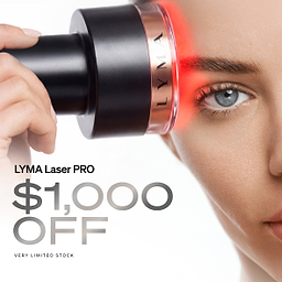 LYMA Laser PRO - LYMA's breakthrough cold laser technology. Younger skin. Bigger lens. Faster results.
