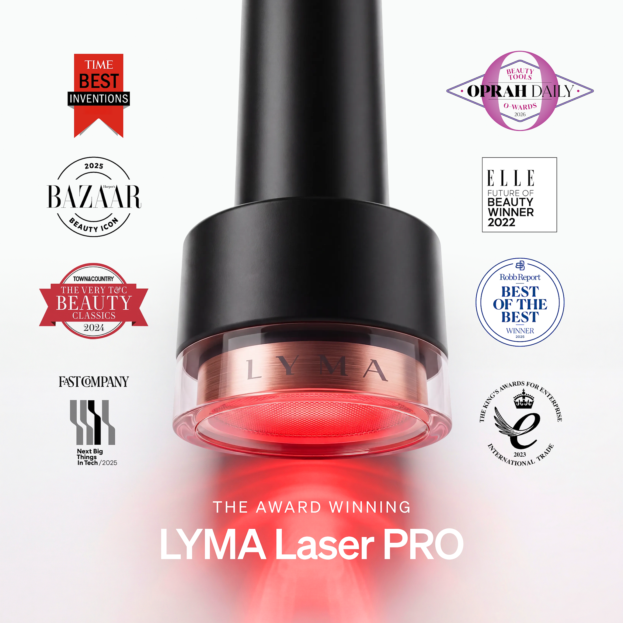 LYMA Laser PRO - LYMA's breakthrough cold laser technology. Younger skin. Bigger lens. Faster results.