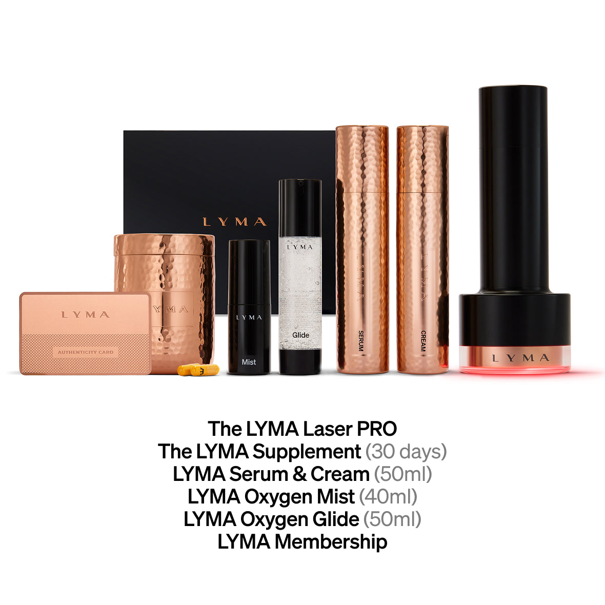 The LYMA PRO Youth System - Tighter jawline. Fewer wrinkles. Firmer neck. This is what happens when three technologies are engineered as one anti-aging system.