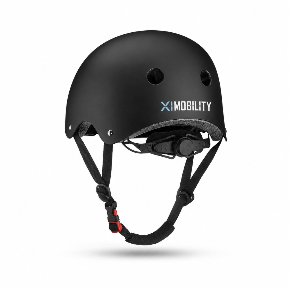 קסדת חצי Xi mobility - קסדה שחורה לאופניים ולקורקינט