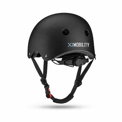 קסדת חצי Xi mobility  - קסדה שחורה לאופניים ולקורקינט