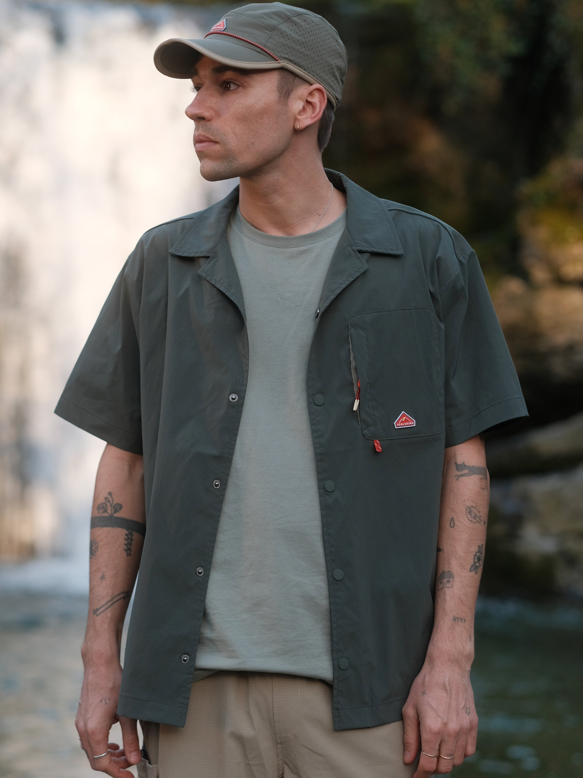 shingham - olive - back