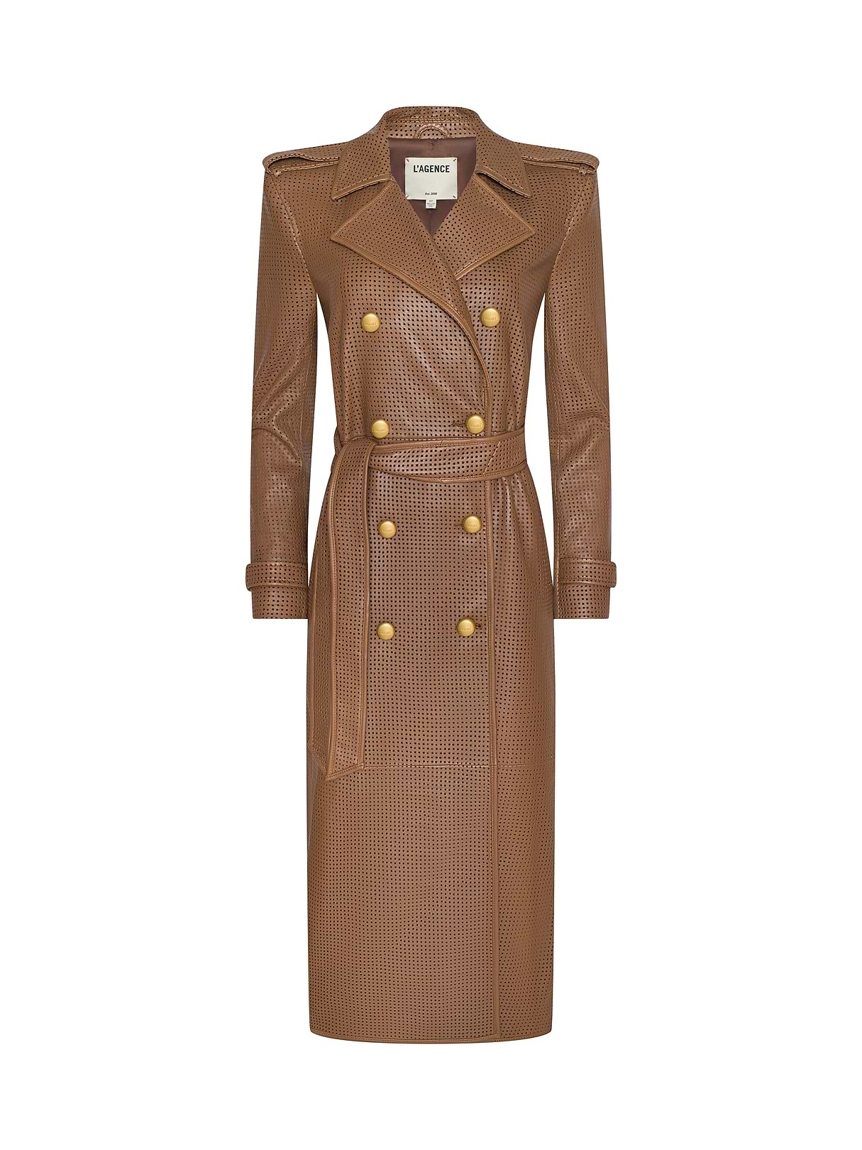 Brinley Oversized Trench Coat in Dark Macchiato | L'AGENCE
