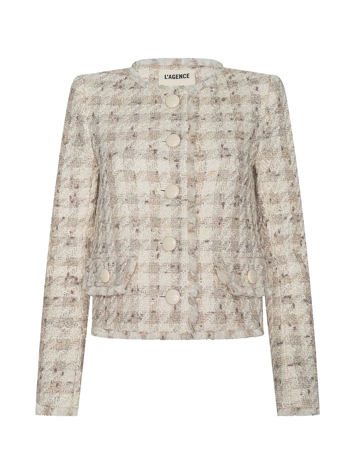 Chita Tweed Jacket in Rainbow Tweed | L'AGENCE