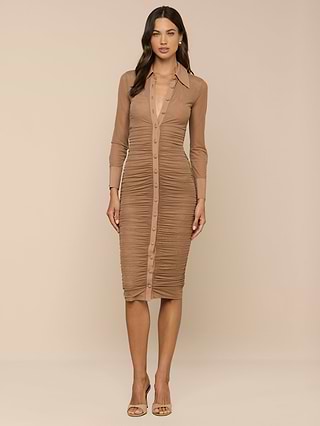 holiday dresses knee length La Femme 31839 - Leaf Knee-Length Formal Dress 18 / Black