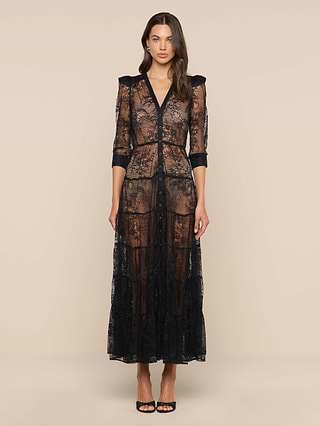 l'agence lace dress L'AGENCE Susanna Lace Bust Slip Dress