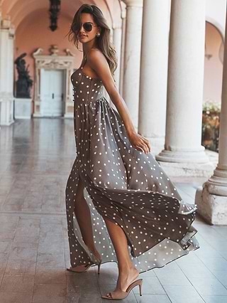 sutton backless dress multi Sutton Beaded Strap Gown in White/Red Romantic Rose