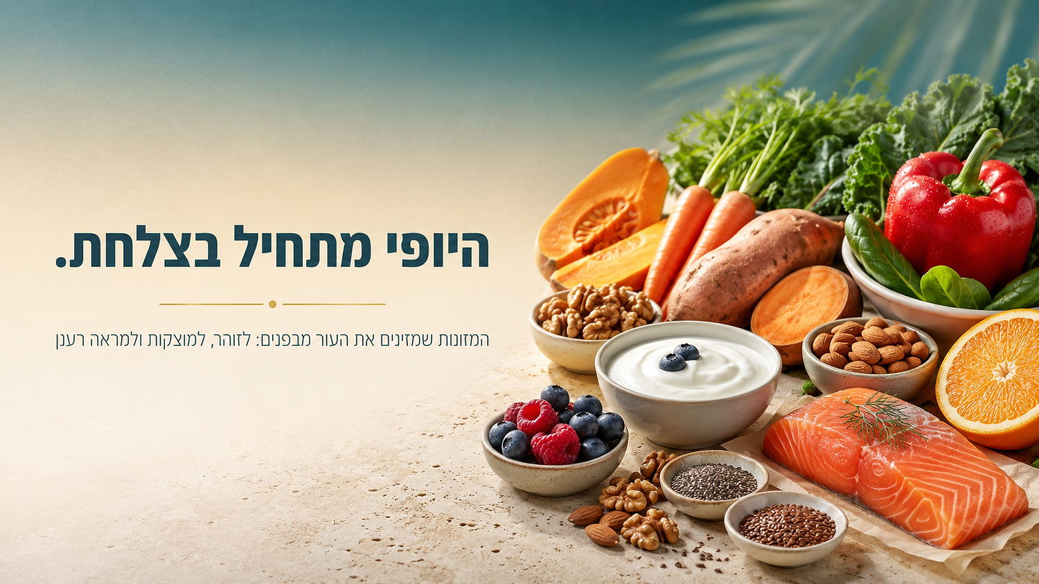 איזה מזונות כדאי לאכול כדי לשמור על עור בריא?