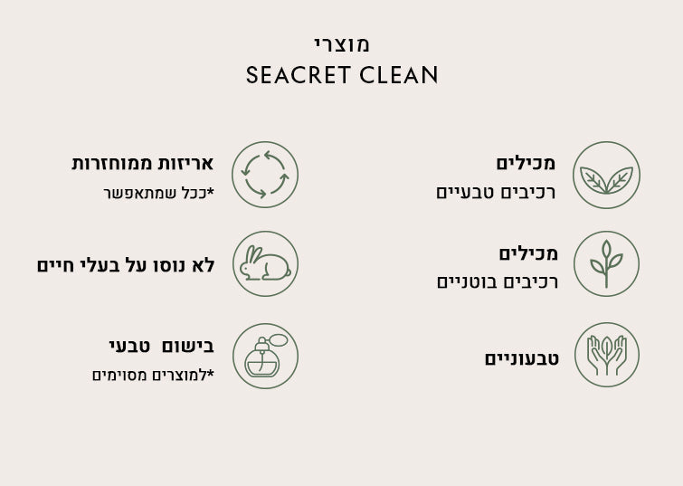 Seacret Clean: הפילוסופיה של סיקרט ליופי נקי, מתקדם ומבוסס מינרלים