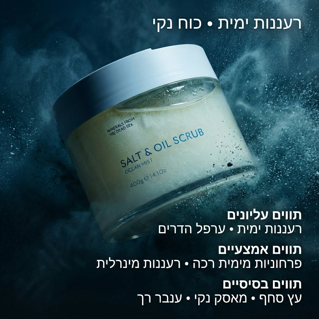 פילינג גוף מועשר בשמנים - אושן