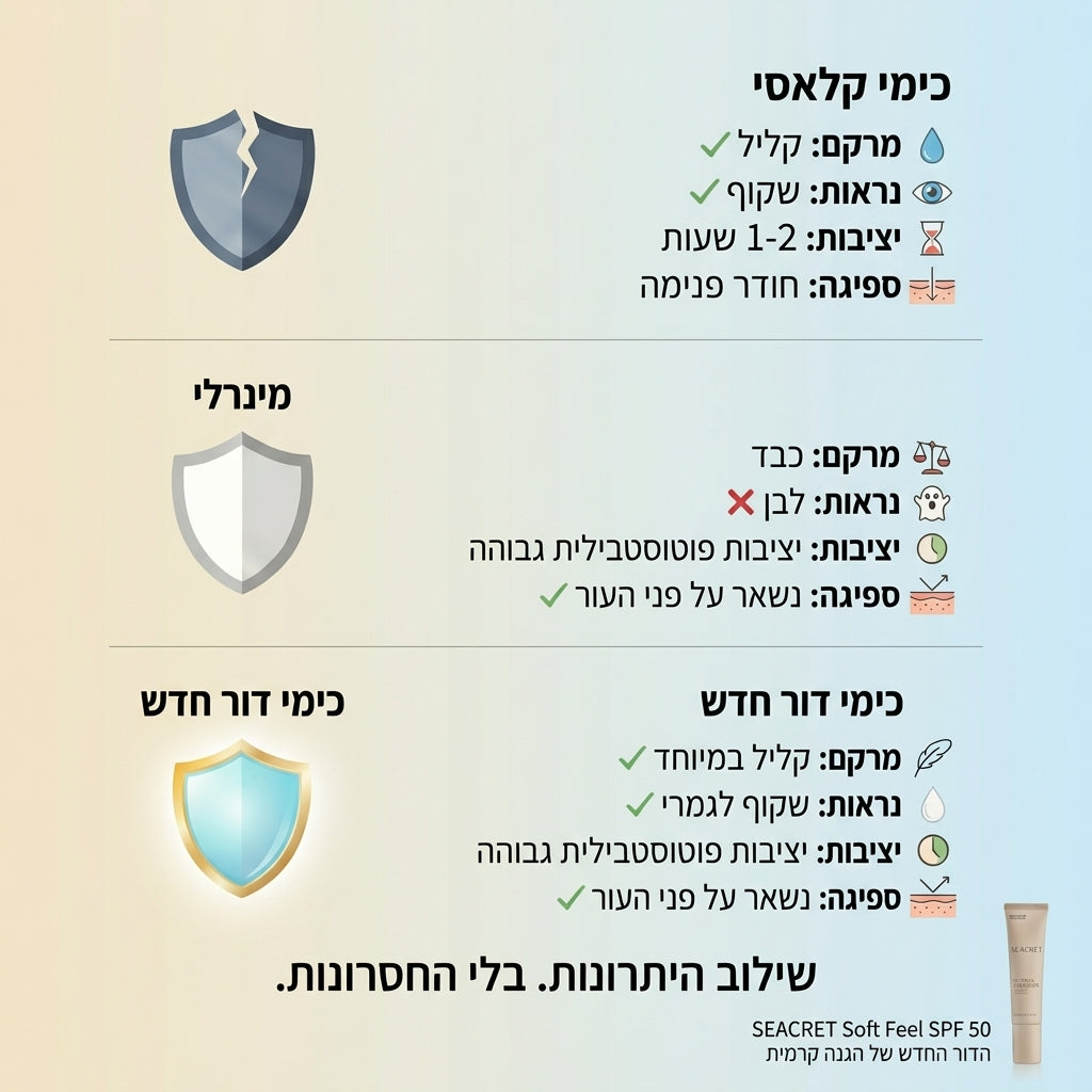 Must Have : מסקרה שחורה +קרם הגנה+ סבון ג'ל לפנים