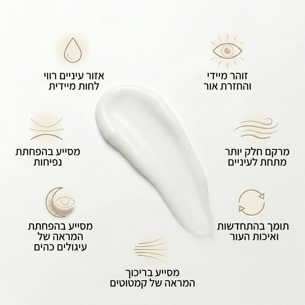 קרם עיניים לכהויות וקמטים