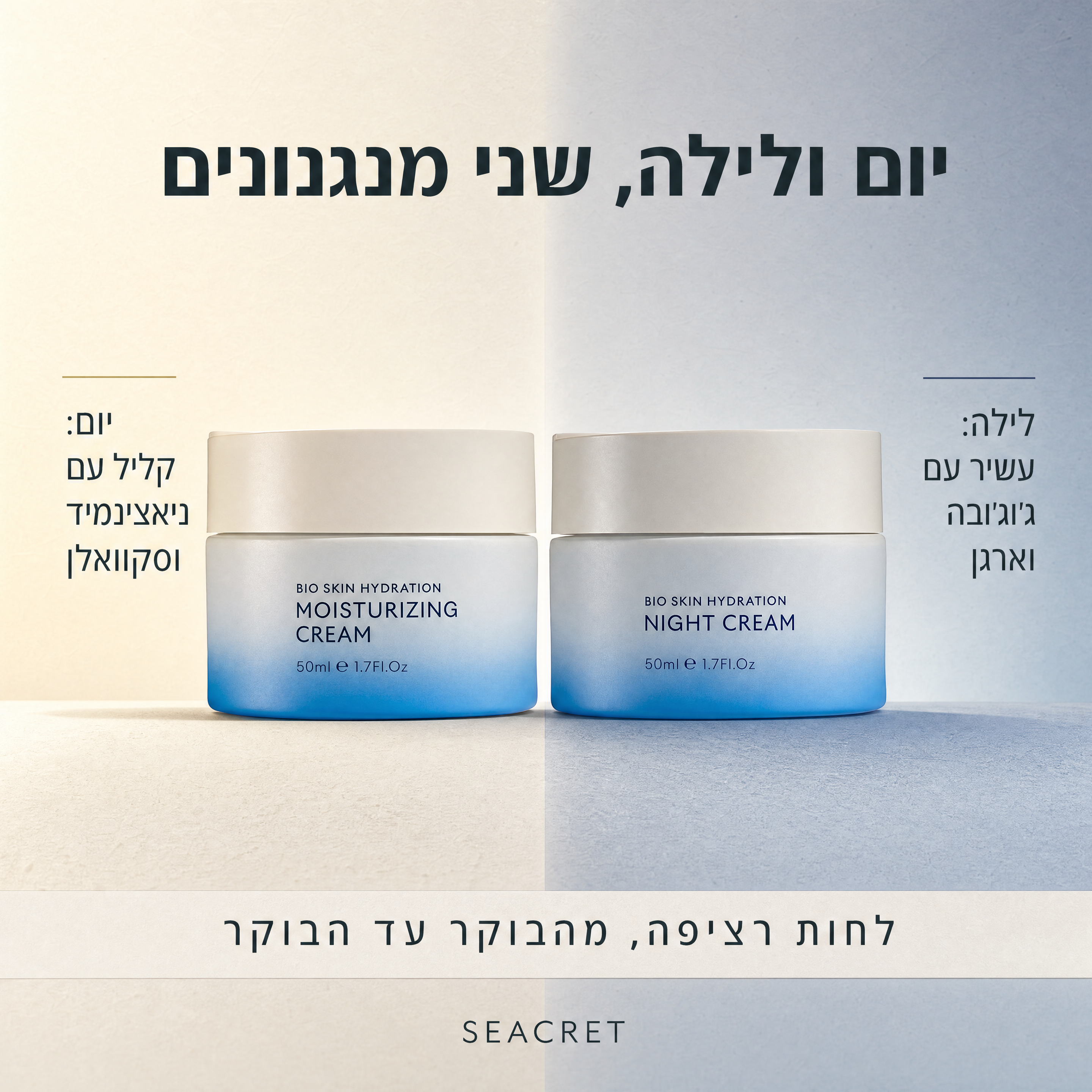 ערכת קרם יום וקרם לילה