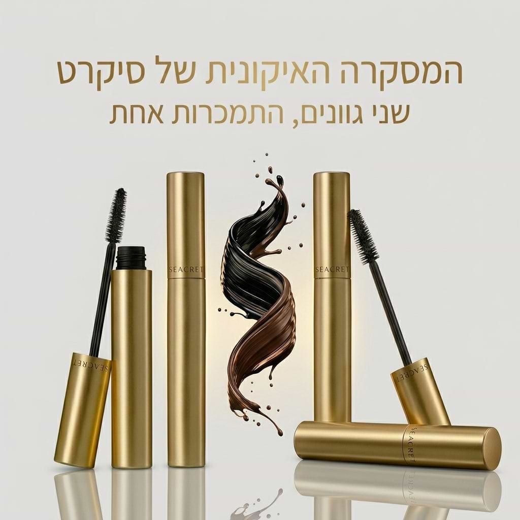 The Perfect Match:מסקרה שחורה+ מסקרה חומה