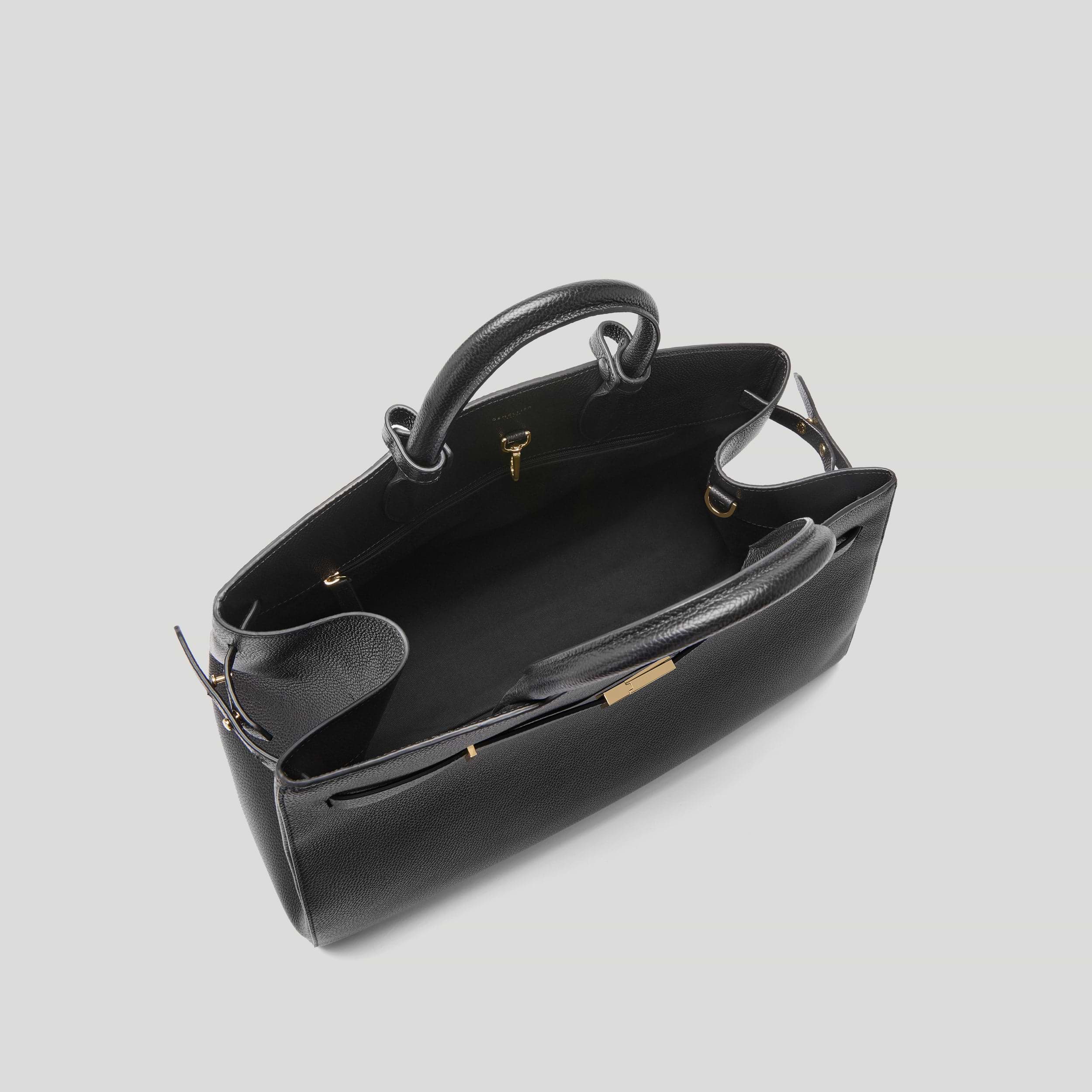 The Hudson | Black Small Grain | DeMellier